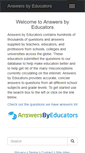Mobile Screenshot of answersbyeducators.com